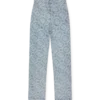 Klassiske monogram-blekede denimbukser