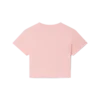 Kort baby-T-skjorte med orkidé-logo