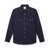 Kortærmet denimshort med brodert logo
