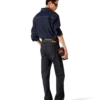 Kortærmet denimshort med brodert logo