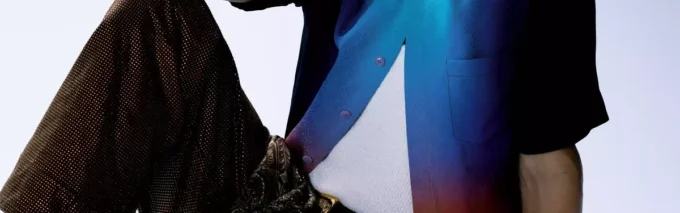 Kortærmet skjorte i silke med gradient Kortærmet skjorte i silke med gradient