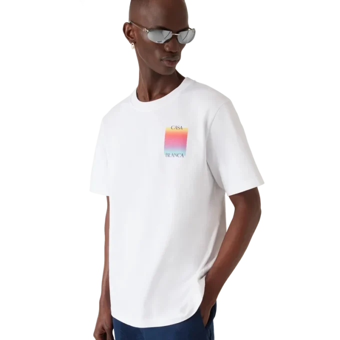 Kortærmet T-skjorte med Gradient Square-logo