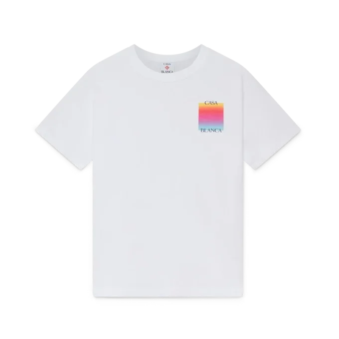 Kortærmet T-skjorte med Gradient Square-logo