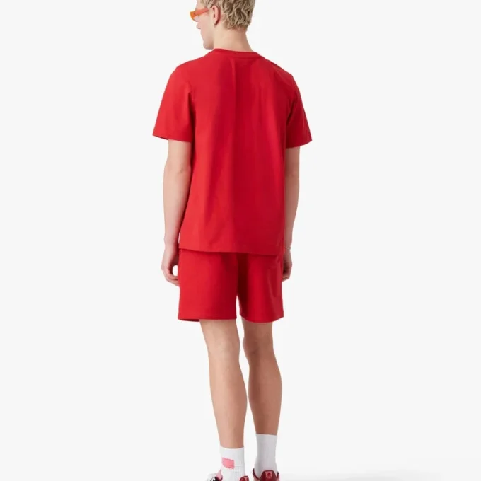 Kortærmet T-skjorte med rødt diamantlogo