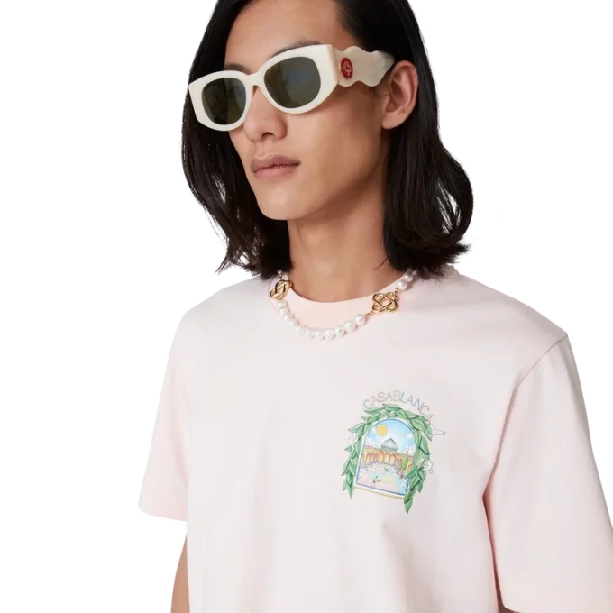 L’arche De Tennis kortærmede Shorts-T-skjorter