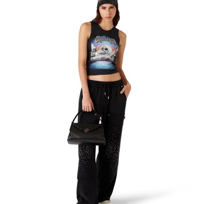 La Pramonition joggebukse med krystallpynt