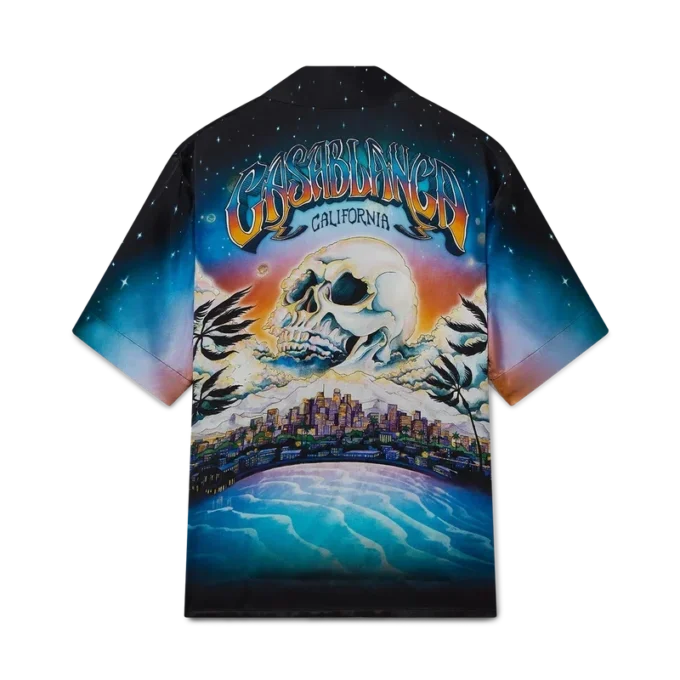 La Pramonition kortærmet silkeskjorte