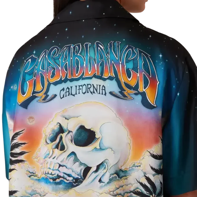 La Pramonition kortærmet silkeskjorte