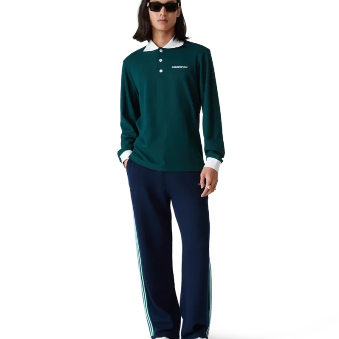 Langermet pique-skjorte