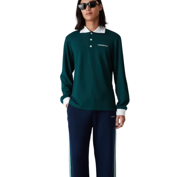 Langermet pique-skjorte