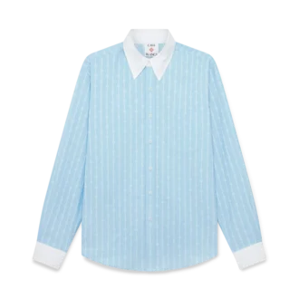 Laurel Stripe Jacquard-skjorte