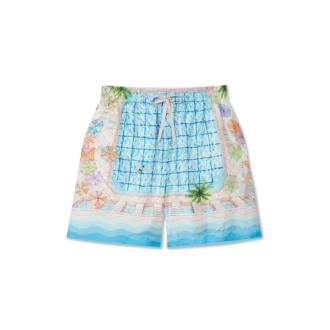 Le Plongeon silk shorts