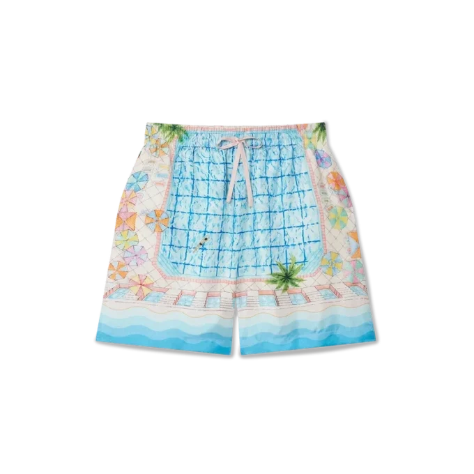 Le Plongeon silk shorts