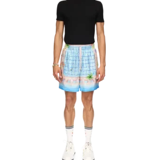 Le Plongeon silk shorts