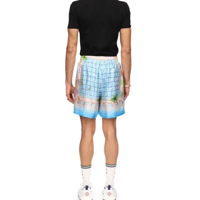 Le Plongeon silk shorts