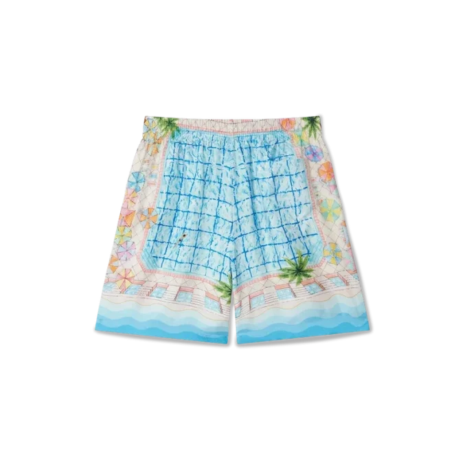 Le Plongeon silk shorts