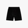 Lilla velourshorts med monogram