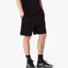 Lilla velourshorts med monogram