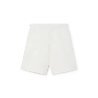 Linen-plisserte Shorts