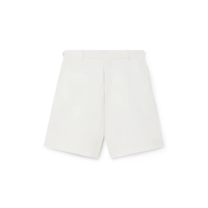 Linen-plisserte Shorts