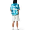 Linen-plisserte Shorts