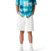 Linen-plisserte Shorts