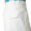 Linen-plisserte Shorts