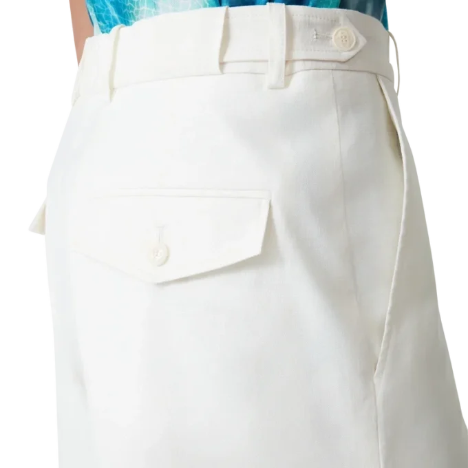 Linen-plisserte Shorts