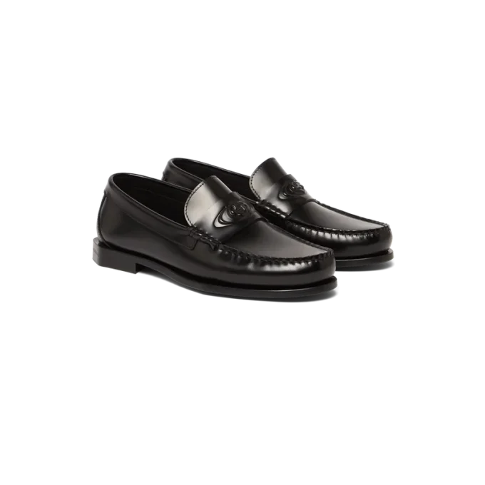 Loafers i svart skinn for menn Loafers i svart skinn for menn