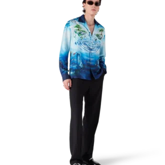 Lost Atlantis langermet silkeskjorte