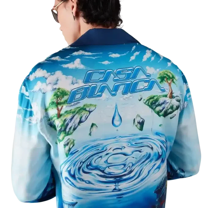 Lost Atlantis langermet silkeskjorte