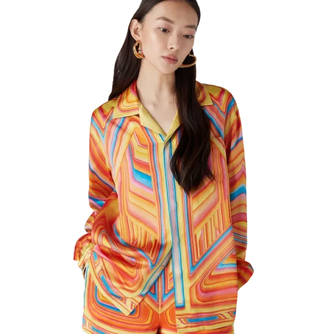 Low Rider langermet silkeskjorte