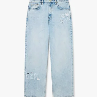 Lysvaskede graffiti-jeans