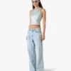 Lysvaskede graffiti-jeans