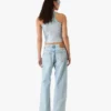 Lysvaskede graffiti-jeans