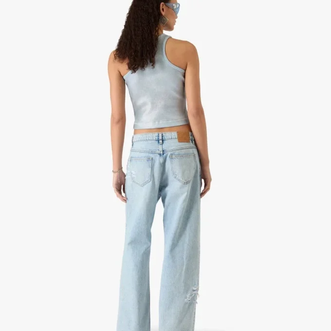 Lysvaskede graffiti-jeans