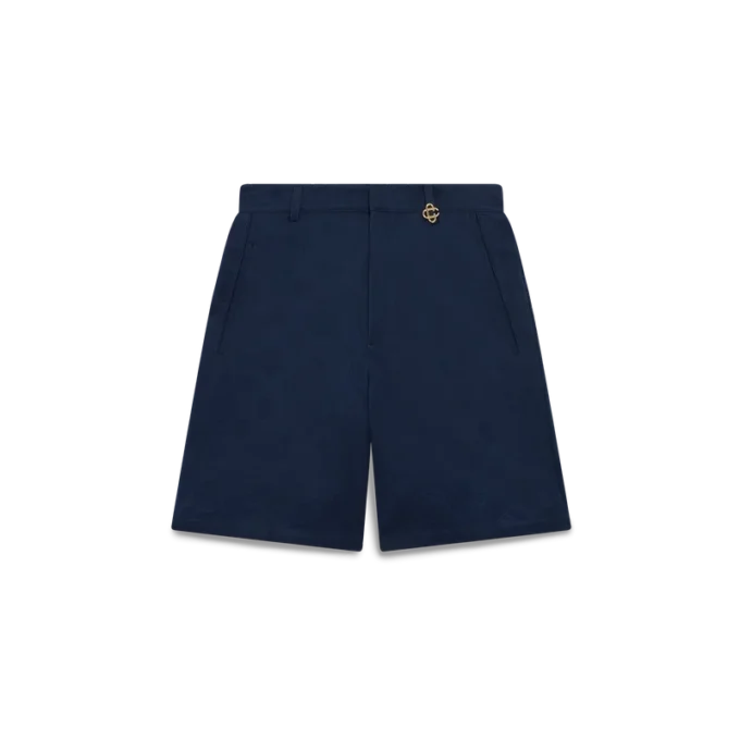 Marineblå Monogram-Shorts