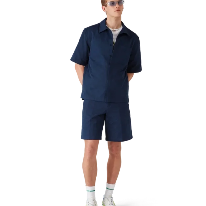 Marineblå Monogram-Shorts