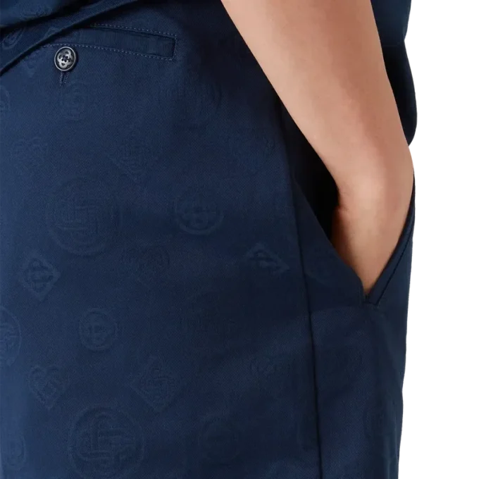 Marineblå Monogram-Shorts