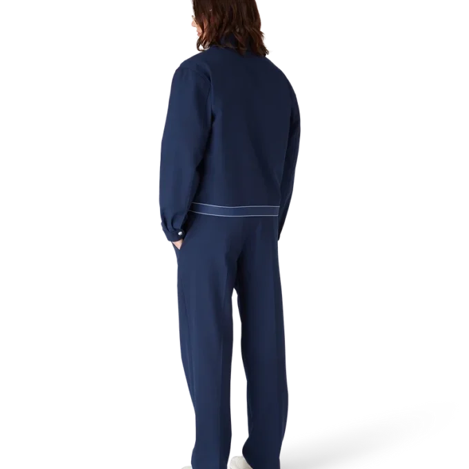 Marineblå sportsjakke i ull