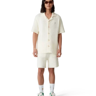 Court grønn og hvit sneaker for menn