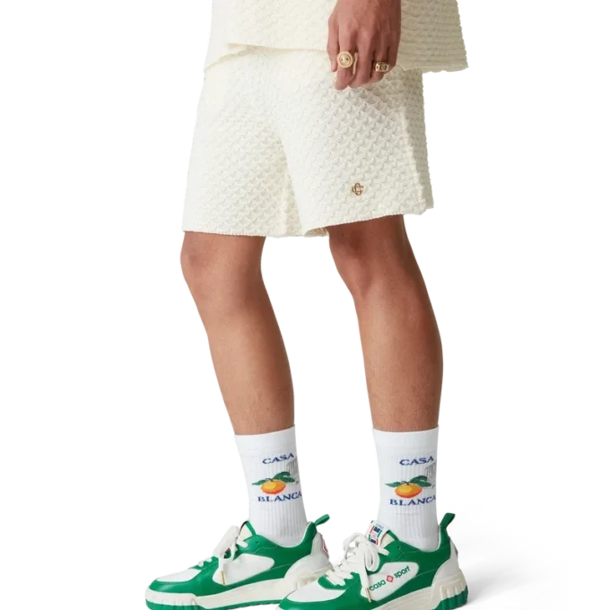 Court grønn og hvit sneaker for menn