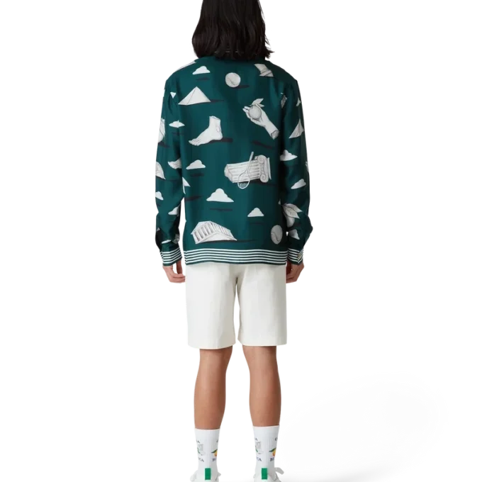 Mens Court hvit og grønn sneaker Mens Court hvit og grønn sneaker