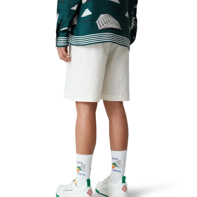 Mens Court hvit og grønn sneaker Mens Court hvit og grønn sneaker