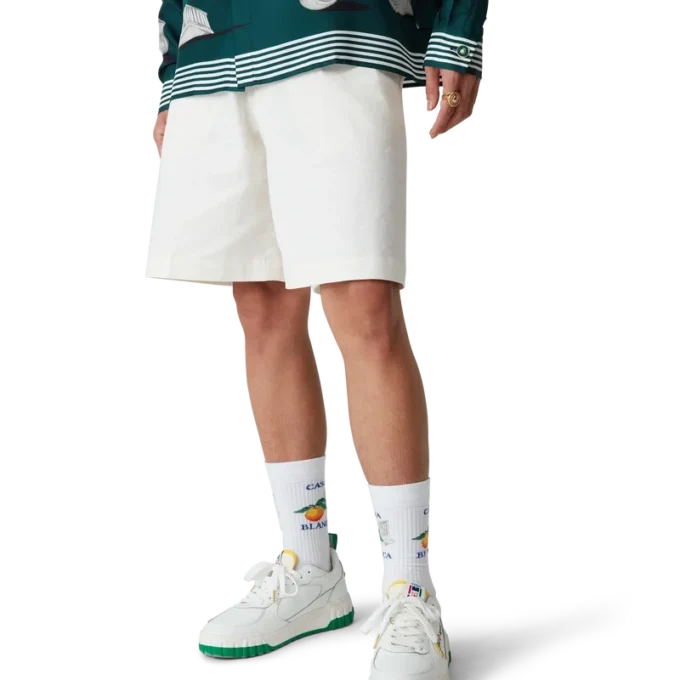 Mens Court hvit og grønn sneaker Mens Court hvit og grønn sneaker
