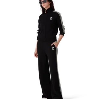 Merino-strikket treningsjakke