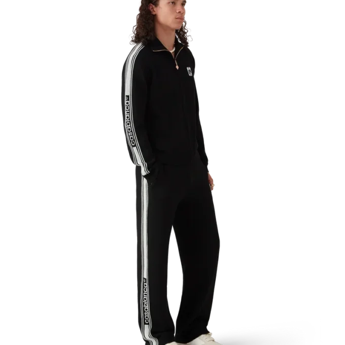 Merino-strikket treningsjakke