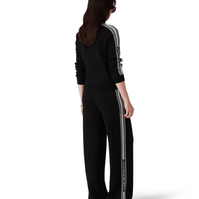 Merino-strikket treningsjakke