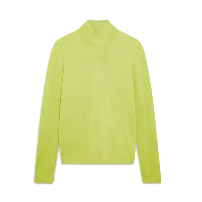 Merino-top med krage