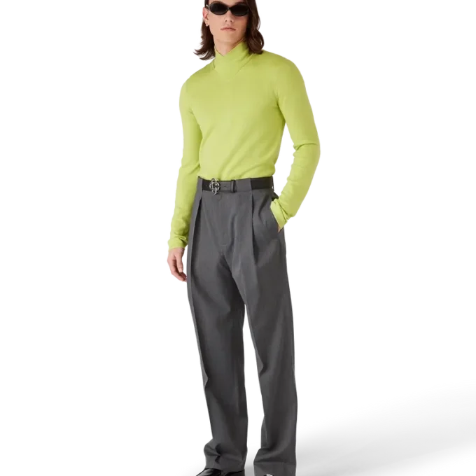 Merino-top med krage